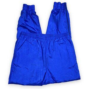 Vtg 80s 90s Nike Gray Tag Windbreaker Swishy Track Pants Bright Blue Lined Sz M